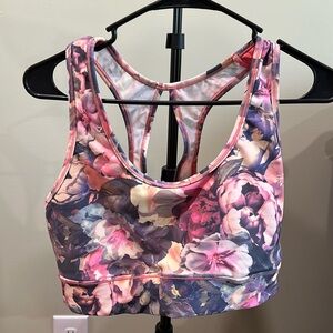 Matching sports bra and bike shorts